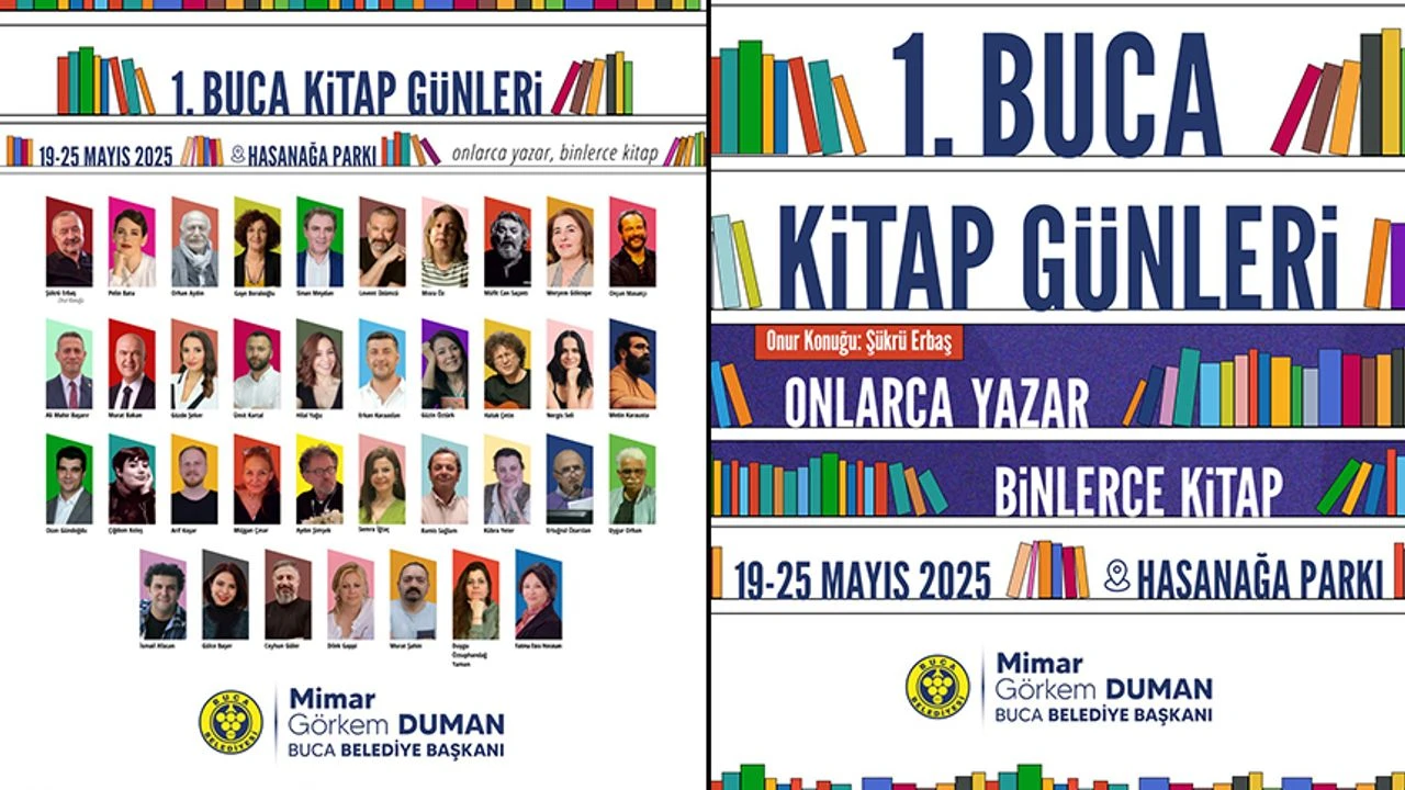 1.Buca Kitap Günleri, Hasanağa Bahçesi’nde Kitapseverlerle Buluşuyor