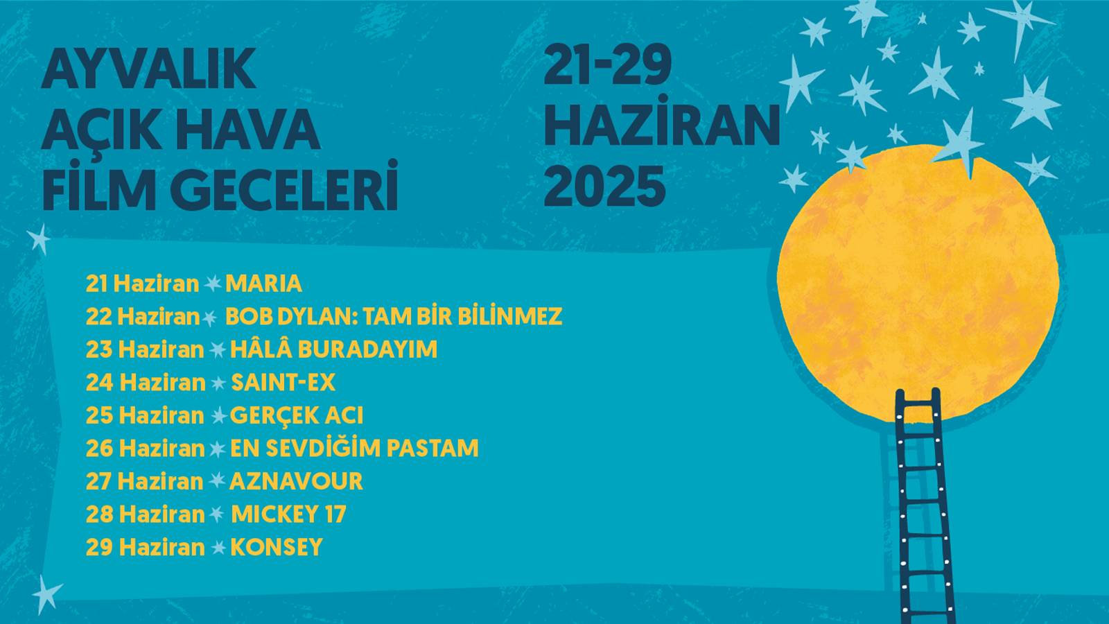 Maria’dan Mickey 17’ye: Ayvalık Açık Hava Film Geceleri Başlıyor!